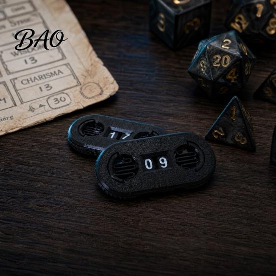 Spin Counter Lock Life Counter, 3D Printed Digital with Elastic Buckle, Two-Digit Health Number Wheel Tracker for Privacy Protection Home And