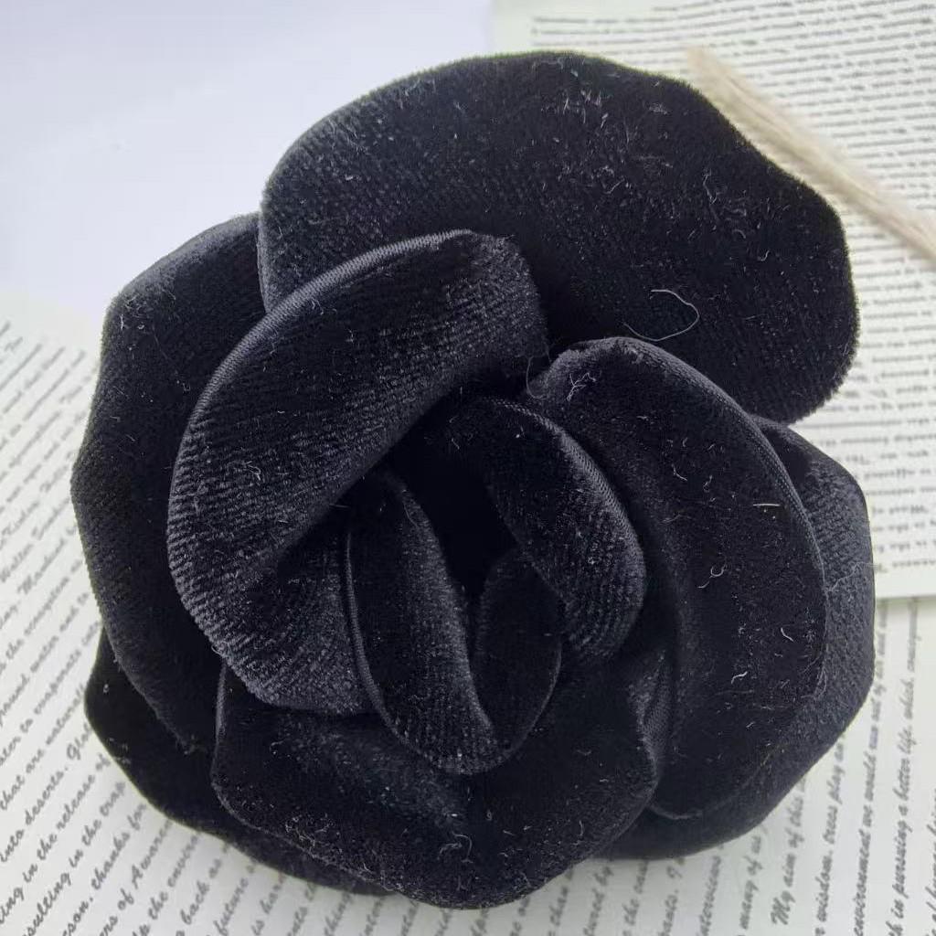 Elegant 2025 Velvet Rose Ponytail Holder Hair Tie