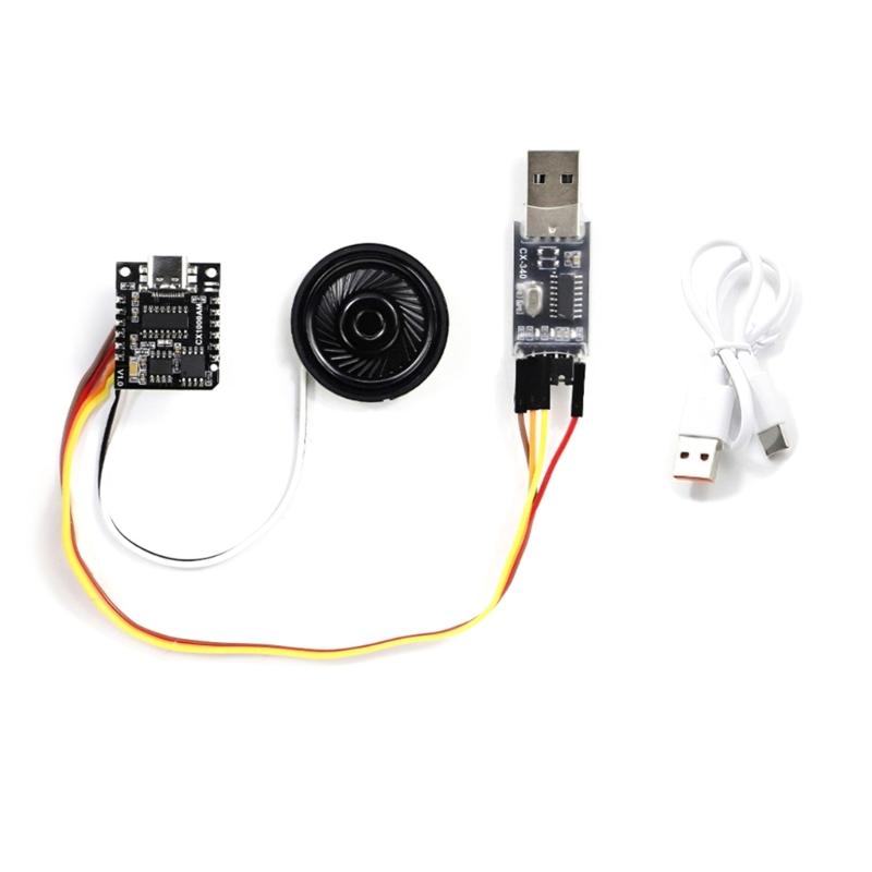 MP3 Voice Chip with Easy Microcontroller Control Supports MP3 and WAV Decoding for Toy and Home Automation