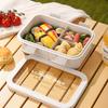 Wheat Straw Lunch Box With Soup Bowl For Office Workers And Students Packaged Food Storage