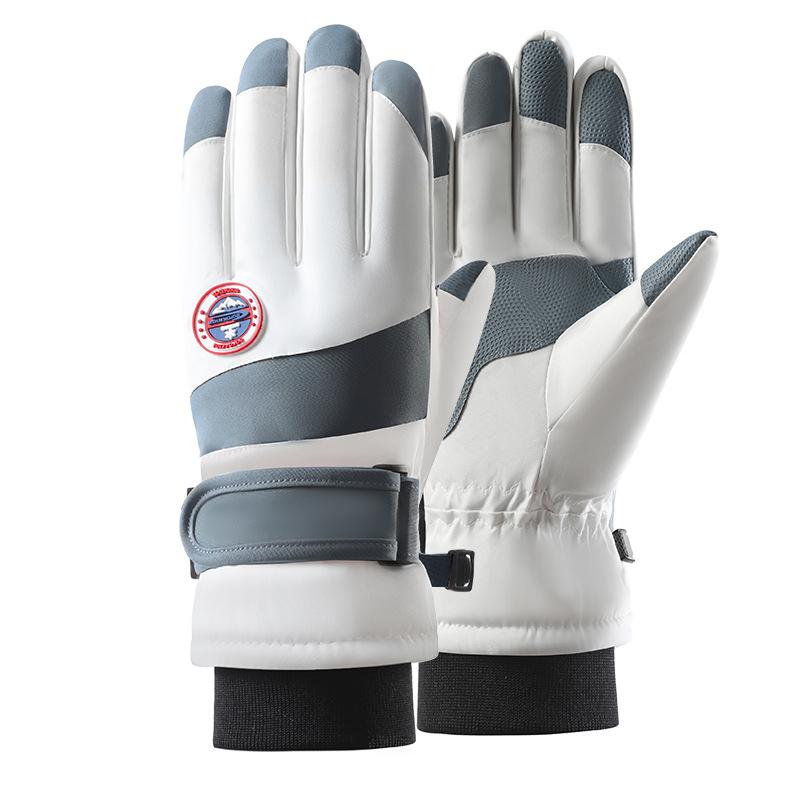 Skihandschuhe Winter Samt Outdoor Reiten rutschfeste wasserdichte verdickte warme Touchscreen-Handschuhe