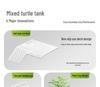 Turtle & Fish Breeding Tank Set with Basking Platform, Dry-Wet Separation, and Side Filter Eco Glass Tank