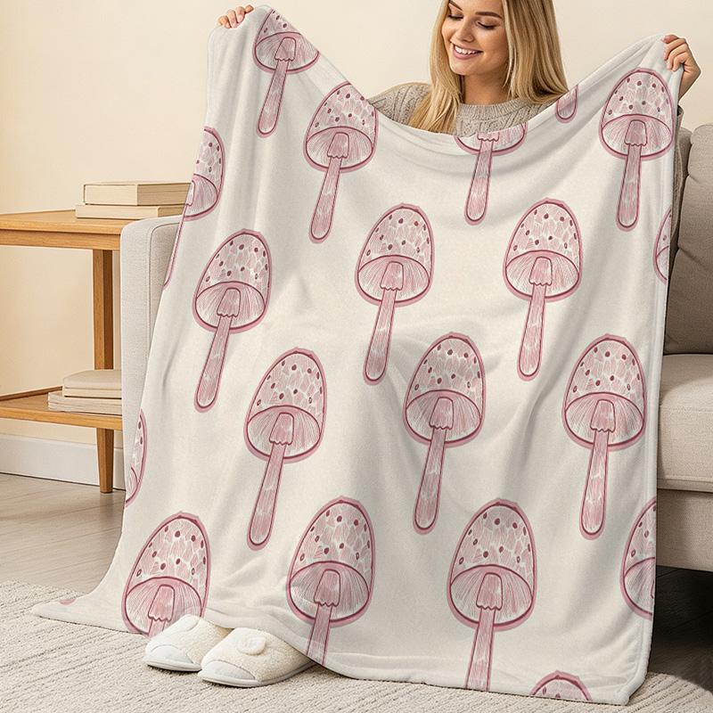 Printed Flannel Fleece Blanket - Soft, Warm & Skin-friendly, Perfect for Home, Dorm, Halloween & Christmas