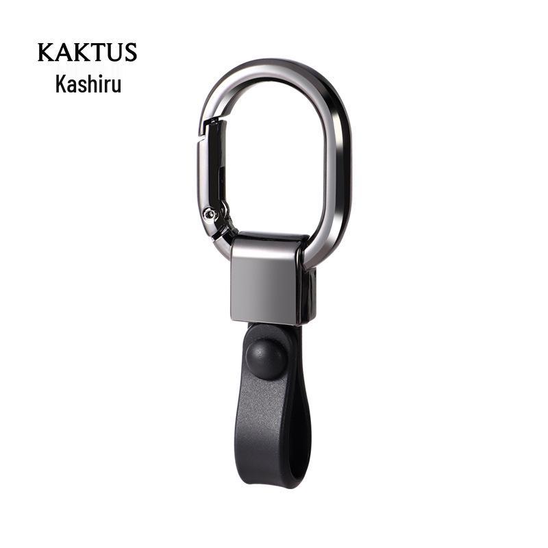 Luxury Zinc Alloy Keychain Pendant - Men's Waist Hanging Ring