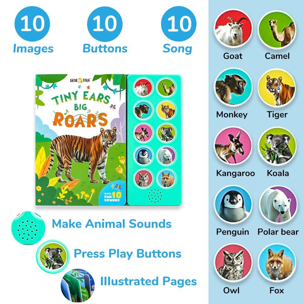 Activity Book Sounds Books Animal Cry Sound Interact Books 0-36M Wild Animal Kids Books  Baby