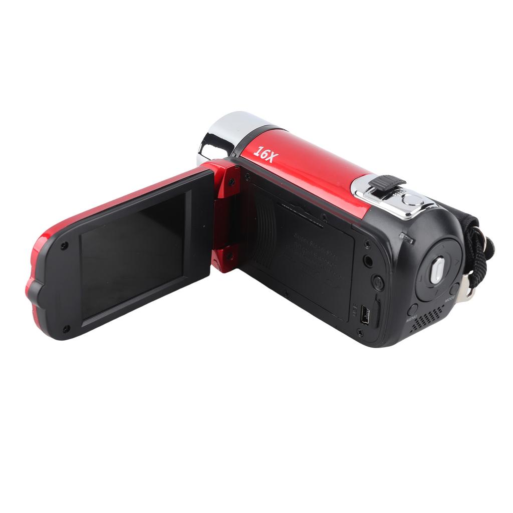 Digital Camera 1080P 16MP HD 16X Zoom Anti Shake Handheld Built in Microphone Video Camera with LED Fill Light
