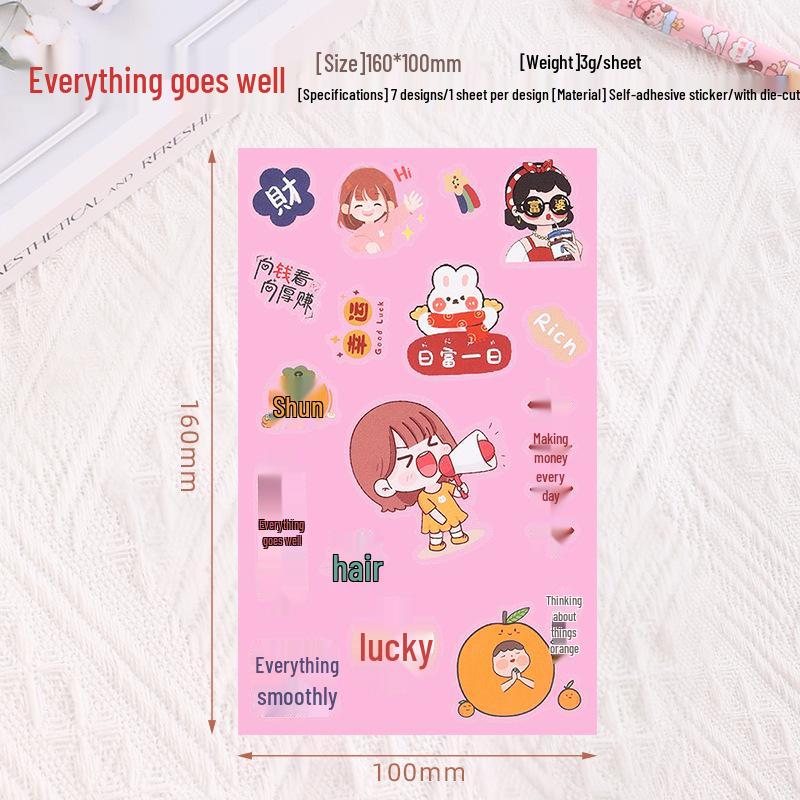 2025 Waterproof Christmas Cartoon Stickers: Internet Celebrity Logos, Self-Adhesive Transparent Labels