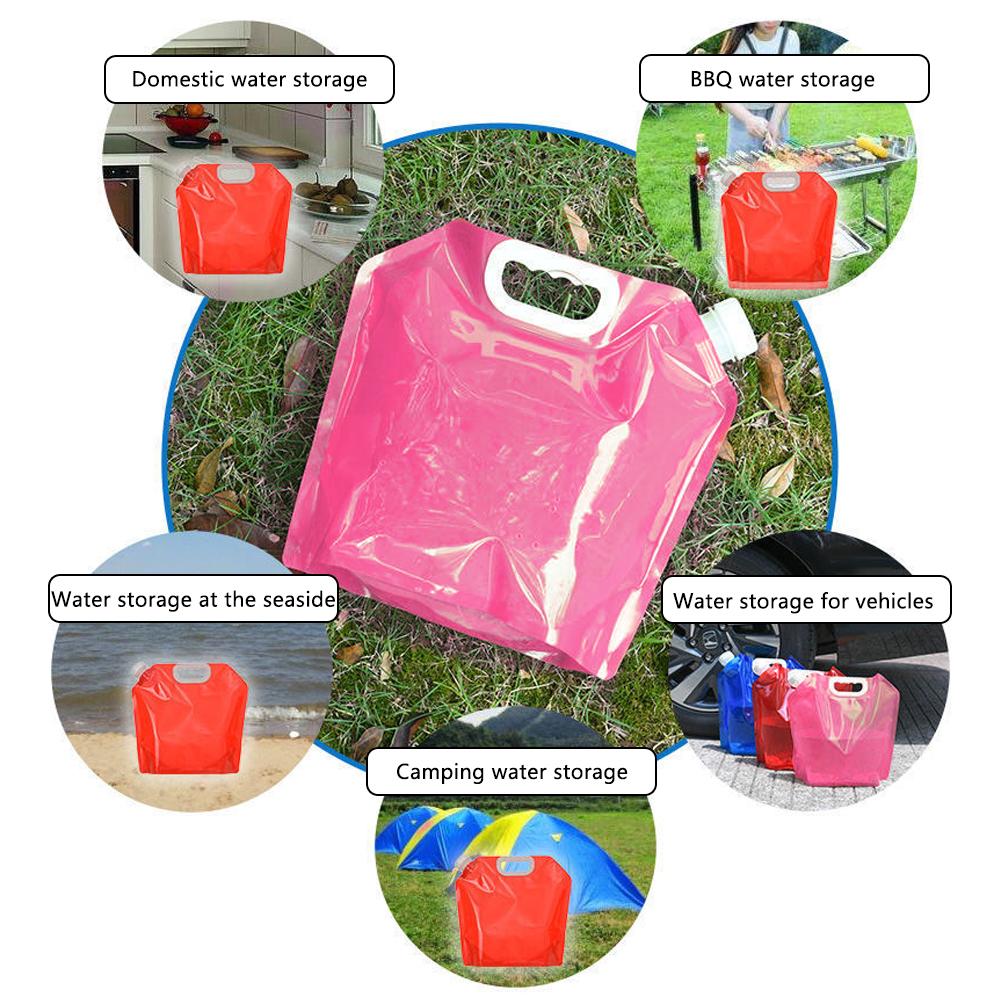 2,5 l Camping Wasserbeutel Faltbarer Safttrinksack Sport Vorratsbehälter Krugflasche Outdoor Reise Picknick BBQ Bierbeutel