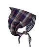 Triangle scarf scarf women's new small fresh literary plaid silk scarf neck protection small scarf sun protection headscarf headband