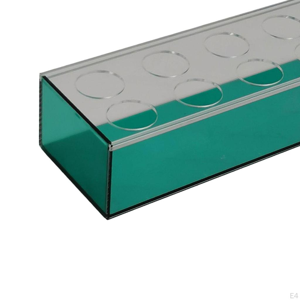 Acrylic Rectangle Flower Vase Bud Container Floral Arrangement Decoration Flute for