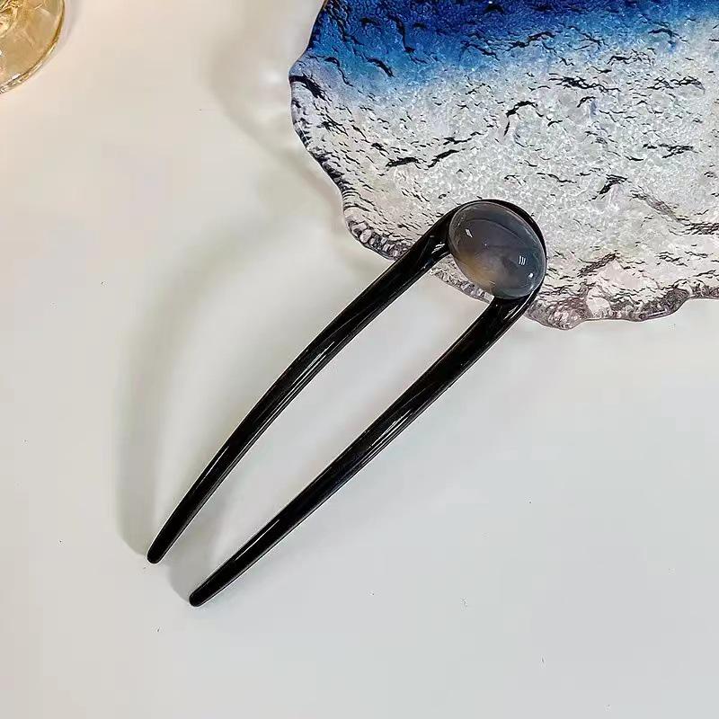 Retro Gem-Embellished Hairpin: Stylish Hair Fork and Bun Headdress for Women