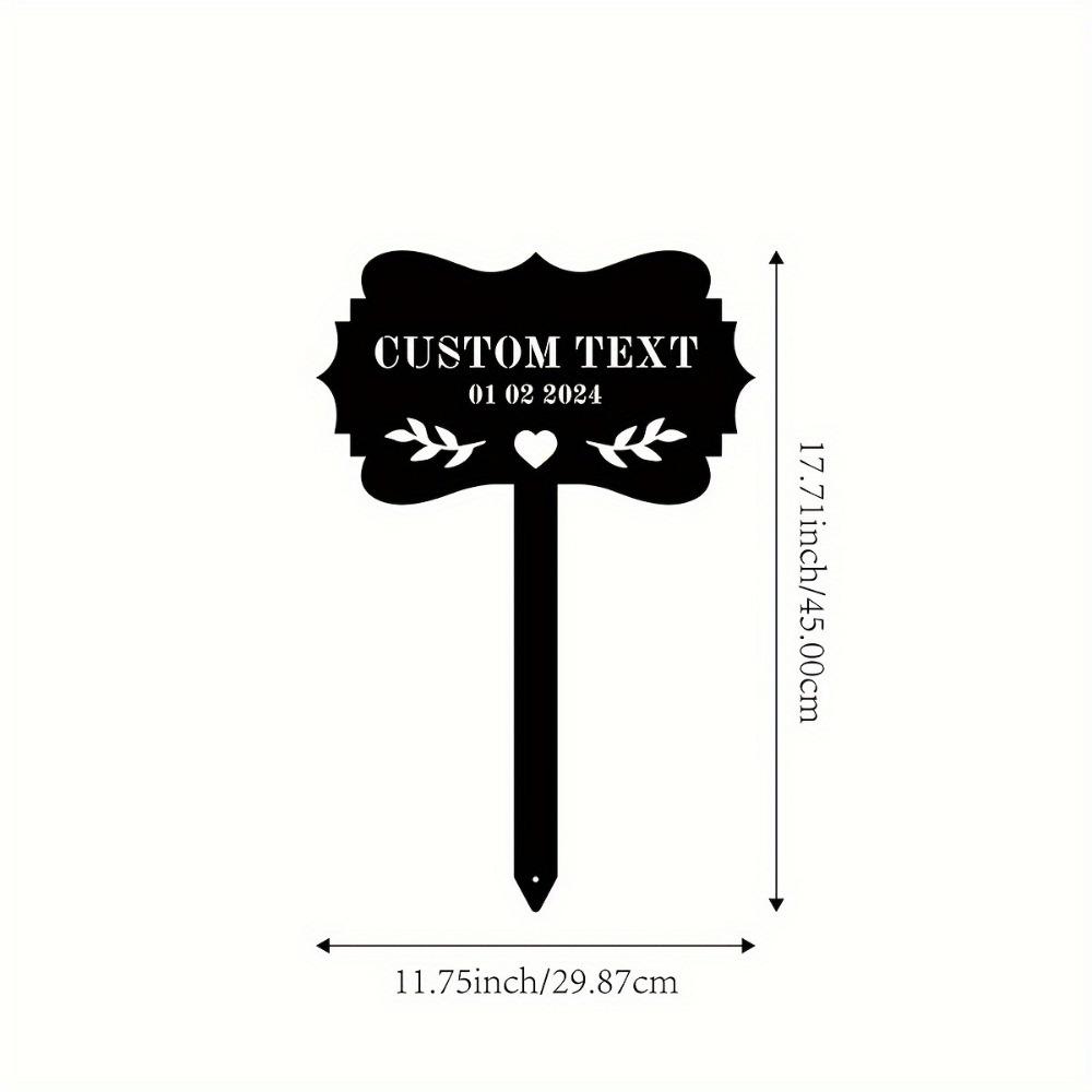 

Elegant Customizable Metal Garden Stakes Memorial Decoration Lawn Yard Tribute Loved Ones TYDZ003080