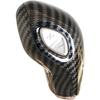 ruihe Car Gear Shift Knob Cover Carbon Fiber Color Sticker Trim Fit for Ford Focus Fiesta Fusion Escape C-Max Transit-150 Transit-250 Transit-350