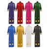 Mittelalterliches Priesterkostüm Set Mit Kreuzstickerei Für Halloween Cosplay Und Bühnenauftritte