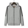 Unisex Striped Zip-Up Hooded Cardigan - Spring/Autumn Fashion Streetwear