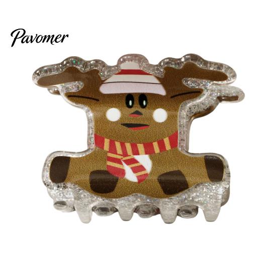 Holiday Hair Clips Christmas Claw for Women Girls, Cute Santa Claus Elk Tree Socks Bells Jewelry Accessories, Non Slip Strong Hold Party & Daily