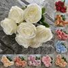 Head Artificial 9 Silk Flower For Wedding Photography Home Decorations Gift