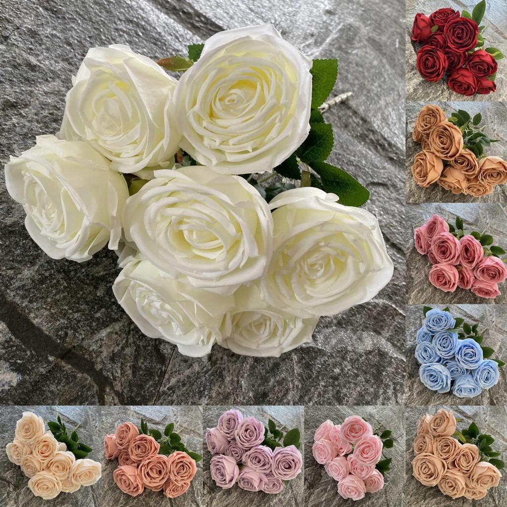 Head Artificial 9 Silk Flower For Wedding Photography Home Decorations Gift