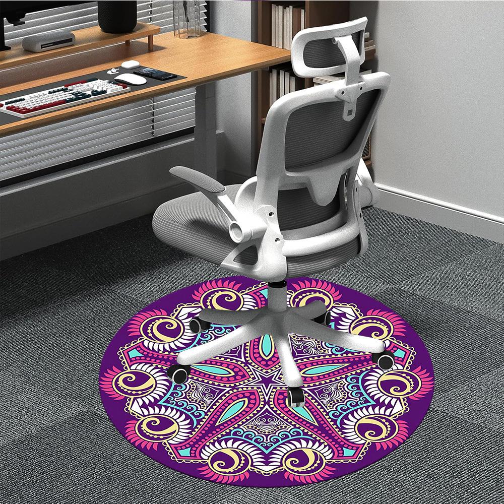 

1pc Mandala Artwork Chair Carpet for Office, Soft Flannel Throw Mat, Perfect for Office,Holiday Party Decoration Choice yy251113215 80cm by 80cm