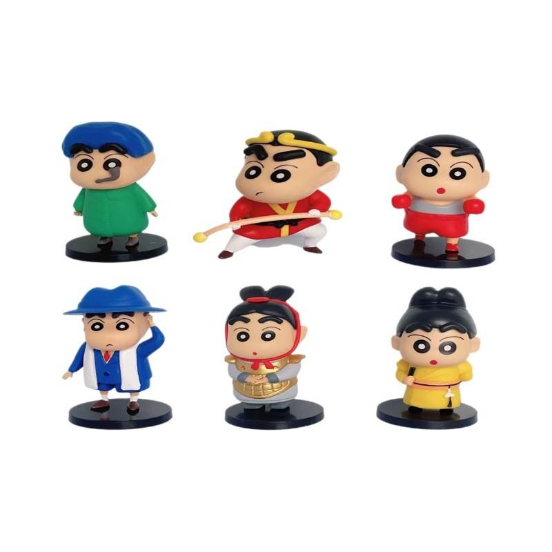 

Crayon Shinchan Whimsical Desk Decor Statues In Six Designs Colorful