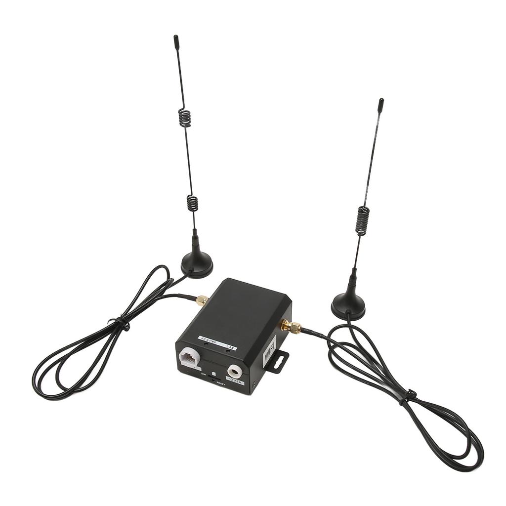 Industrial 4G LTE Router 150Mbps Nano SIM Card Slot Support 16 Users Mobile WiFi Hotspot with 2 Antennas 100‑240V