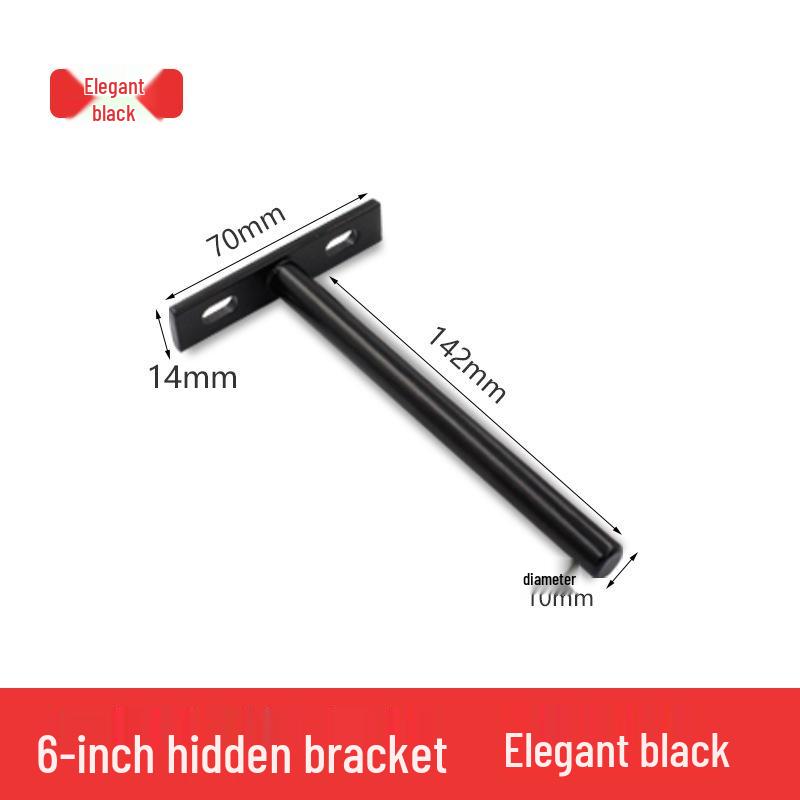 T-Shaped Hidden Shelf Brackets for Concealed Wood Board Support