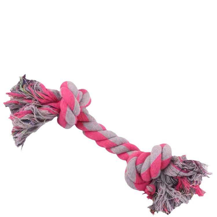 Double Knot Molar Grinding Cotton Rope - Bite-Resistant Toy for Medium & Large Dogs