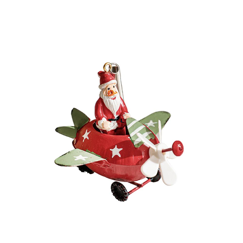 Christmas Decoration Claus Airplane Ornament Christmas 13*11*6cm Retro Design Versatile Decoration Carefully Crafted