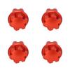 4PCS RC Wheel Hex Hub Aluminum Alloy 17mm RC Hub Nut Wheel Drive Hex Hub Adapter with Pins for
