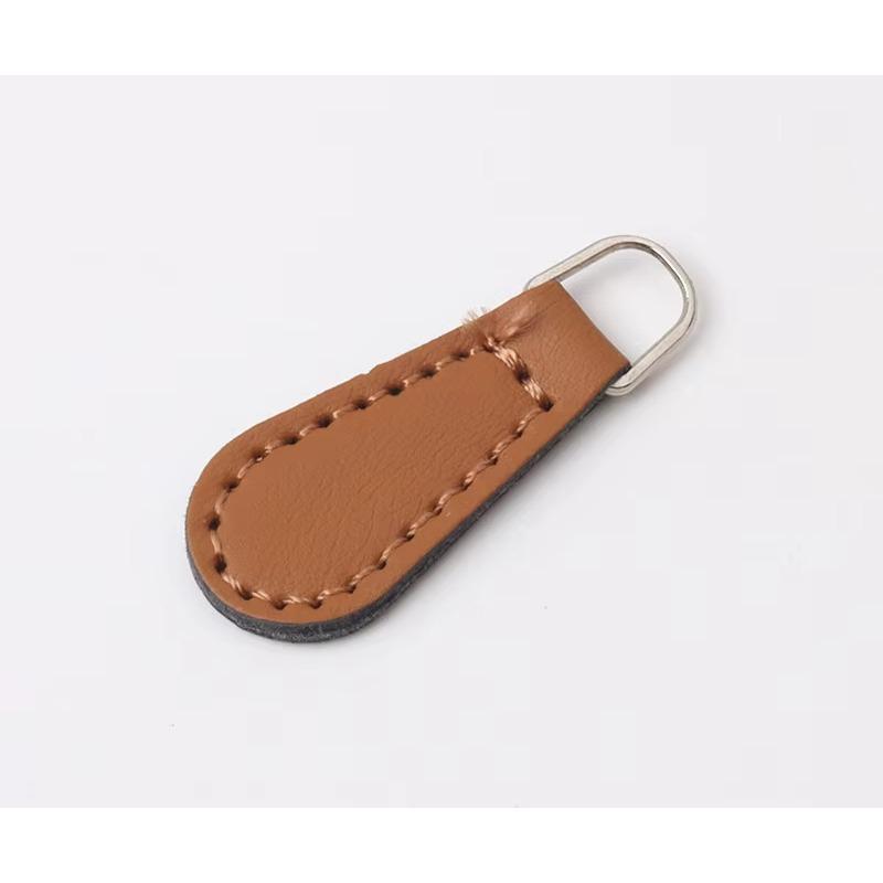 5Pcs Fashionable Zipper Pullers Solid Color PU Detachable Zipper Pullers Bag Clothing Zipper Puller