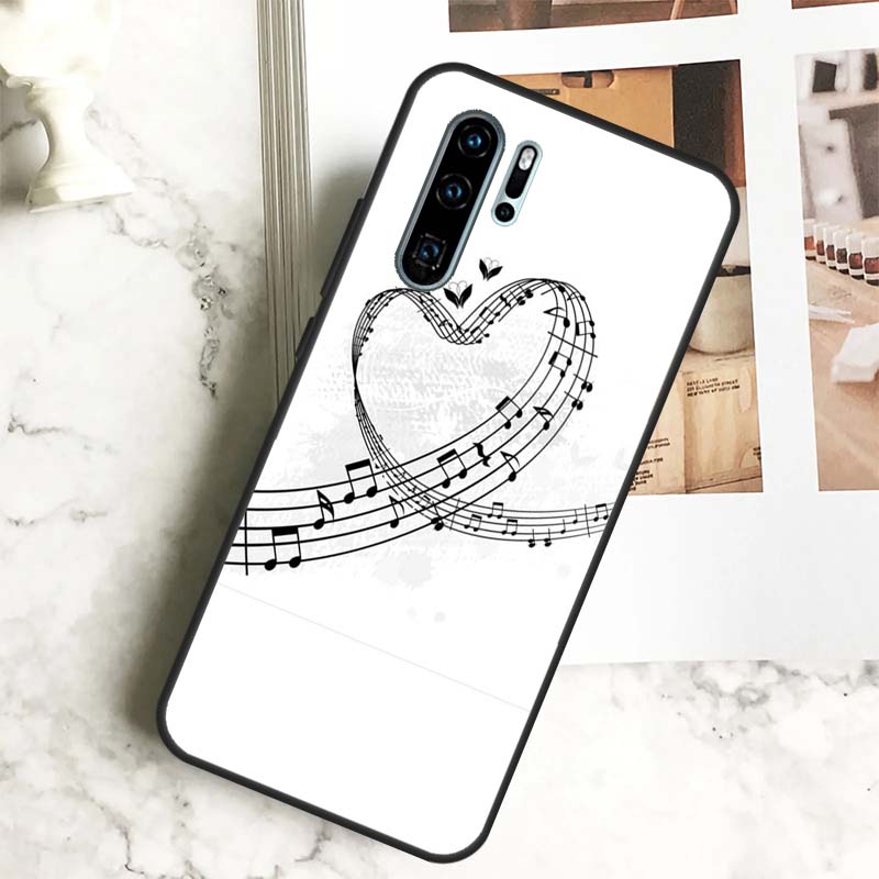 

Music Note Symbol Piano For Huawei Nova 12i 12s 11i 8i Y73 Y72 Y61 Y91 Y90 Y70 Y60 9 10 SE P30 P40 Lite P60 Pro Case Huawei Nova 8i