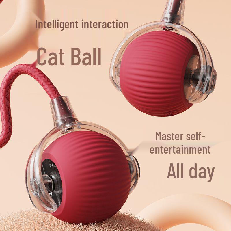 Intelligentes Ausweichen Elektrisches Katzenspielzeug zur Langeweilebekämpfung - Automatischer interaktiver Ball für Kätzchen und Katzen