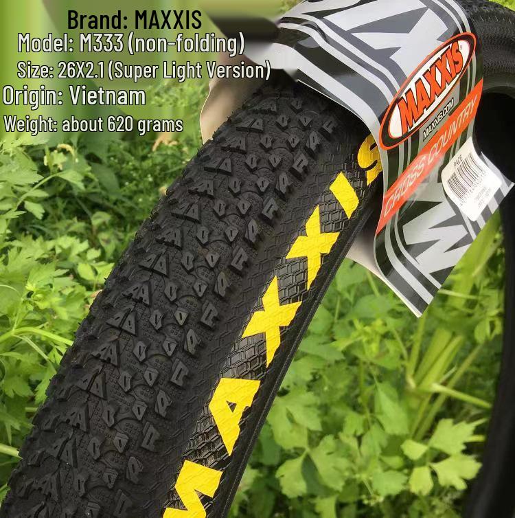 Maxxis M333 Mountain Bike Folding Puncture-Proof Tire 26x1.95/27.5x1.95