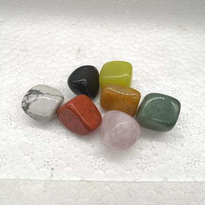 Colorful Polished Energy Stone for Garden Landscaping - White, Pine, Blue