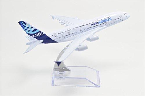 TANG DYNASTY 1/400 16cm Airbus A380 Alloy Airplane Model Toy