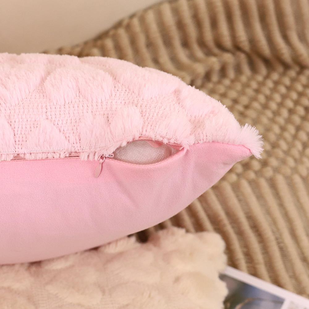 Modern Solid Color Love Plush Throw Pillow Cover,Valentine's Day Cushion Cover, Home,Room,Bedroom,Living Room,Sofa Decor