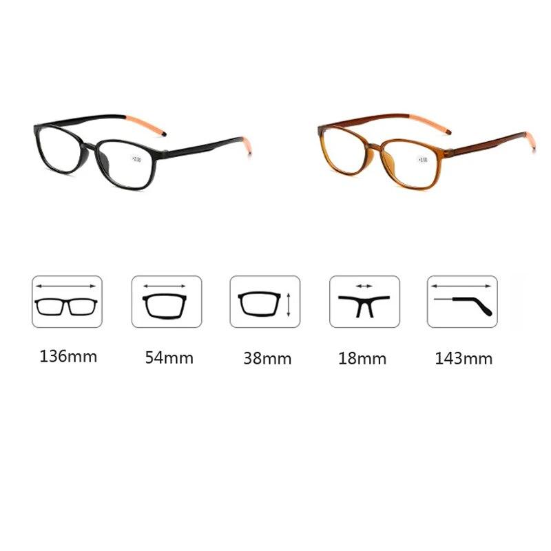 Mode Ultraleichte Lesebrille Damen Herren Unisex Tragbar Alterssichtige Brille Dioptrie +1.0 +1.5 +2.0 +2.5 +3.0 +3.5 +4.0