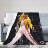 Weiche Decke Junge Mädchen Dekorativ Sänger Freddie Mercury Überwurfdecke Flanell Tagesdecke Für Draußen Mode Sofa Bettbezug