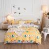 Duvet Cover Set Soft Double Brushed Duvet Cover with Zipper Closure  4 Pieces Set Fitted Sheet Pillowcase