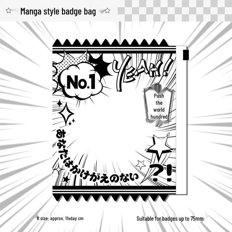 Anime Manga Button Badge Storage Bag - Newcomer Exclusive