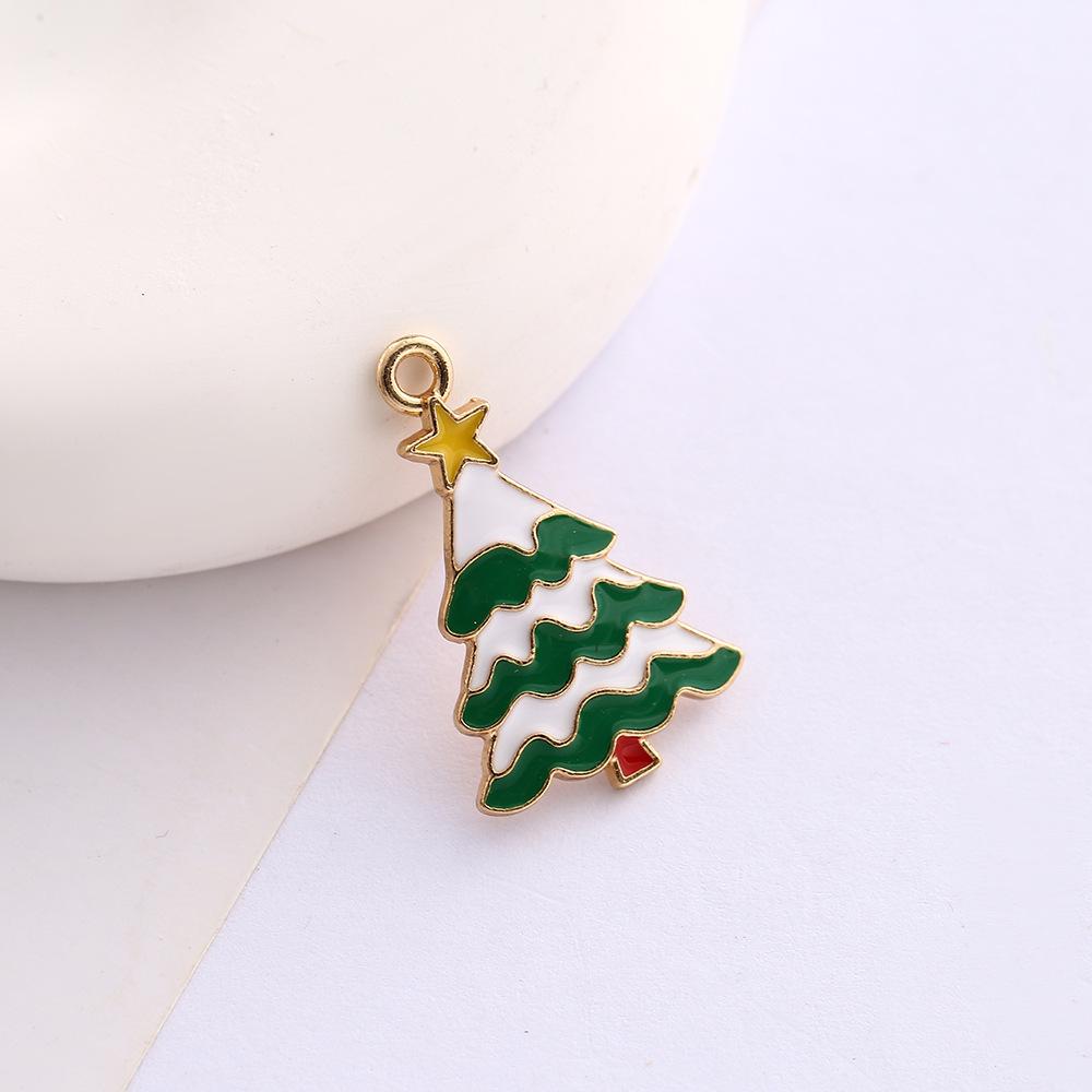 Alloy Drip Cartoon Santa Snowman Bells Diy Bracelet Pendant Pendant Accessories