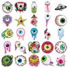 50 Eyeball Halloween Horror Cartoon Graffiti Waterproof Stickers for Notebooks and Luggage