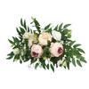 Artificial Flower Swag for Wedding Reception Backdrops Party Table Decoration Wedding Welcome Sign Flower Arrangement