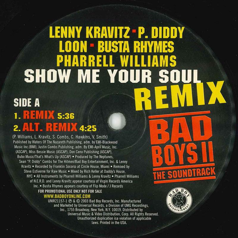 

12-дюймовая пластинка VARIOUS - Show Me Your Soul Remix UNIR211571 Bad Boy Enterta 2003 US Рэп и хип-хоп/R&B Б/У