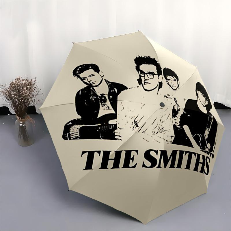 The Smiths Music Band Automatic Open/Close Umbrella   Compact Travel Umbrella, 8 Rib Heavy Duty Construction, Ideal Gift, 175
