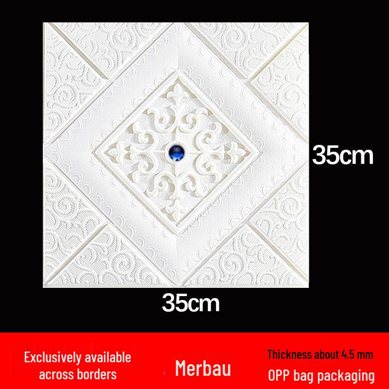 Wasserdichte selbstklebende Schaumstoff-Sticker für Decke & Wand - Feuchtigkeitsbeständige Dekorations-Tapete