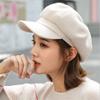 Fashion  Autumn Winter Hats for Women Solid Plain Octagonal Newsboy Cap Men Adies Casual WoolHat Winter Beret Women Painter Caps