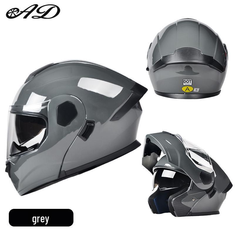 AD All-Season Flip-Up Full Face Motorcycle Helmet, 3C/DOT Certified for Men and Women