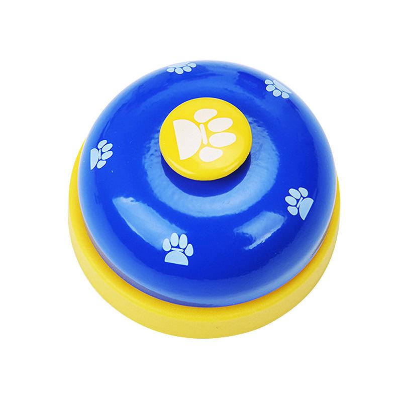 

Pet Training Bell for Dogs & Cats - Universal Paw Print Interactive Intelligence Toy синий