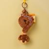 Cartoon Dachshund Plush Toy Camera-Style Keychain Backpack Accessory